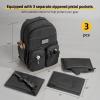 CVLIFE Tactical Range Backpack for Men, Handgun Backpack with Pistol Cases, Range Bag with Removable Divider Daypack for EDC Work (BLACK, regular)(Black)