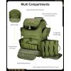 CVLIFE Tactical Range Backpack with Removable Divider, Gun Cases Bag with 4 Pistol Carrying Cases, Rucksack for Shooting (Tan, Medium)(Army Green)