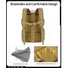 CVLIFE Tactical Range Backpack with Removable Divider, Gun Cases Bag with 4 Pistol Carrying Cases, Rucksack for Shooting (Tan, Medium)(Tan)