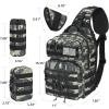 CVLIFE Tactical Sling Bag Backpack for Men Military Shoulder Sling Bag Molle Army Assault Detachable Tactical Bag with Bottle Holder Concealed Carry Daily Day Pack Work Bag for EDC Hiking, Khaki(Shadowstand)