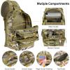 CVLIFE Tactical Sling Bag Backpack for Men Military Shoulder Sling Bag Molle Army Assault Detachable Tactical Bag with Bottle Holder Concealed Carry Daily Day Pack Work Bag for EDC Hiking, Khaki(Auriclash)