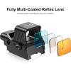 CVLIFE Upgraded Quick-Detach Picatinny Mount for Red Dot Sight,Multiple Reticle System Open Reflex Sight, 33mm Wide Objective Diameters Red Dot Optics with Fully Multi-Coated Lenses.