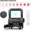CVLIFE Upgraded Quick-Detach Picatinny Mount for Red Dot Sight,Multiple Reticle System Open Reflex Sight, 33mm Wide Objective Diameters Red Dot Optics with Fully Multi-Coated Lenses.