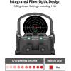 CVLIFE WolfCovert M01 Motion Awake Red Dot Sight,Compatible with RMS/RMSC 3MOA Red Dot Open Reflex Sight Compact Shockproof IPX6 Waterproof, with Adapter Plate for MOS 21mm Picatinny Base(Red Dot)
