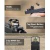 CVLIFE WolfCovert Motion Awake 6 MOA Pistol Red/Green Dot Sight for RMR, 1.1″ Large Lens Red Dot Scope for Full-Sized Pistols, Open Reflex Optics Sight with Adapter for MOS & 21MM Picatinny(Red Dot)