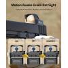CVLIFE WolfCovert Motion Awake Pistol Red/Green Dot Sight for Doctor Cut Footprint, 3 MOA Red Dot 1X24mm Open Reflex Sight, Full Size Optics with Adapter Plate for MOS & Picatinny, Handgun Scope(Green Dot)