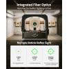 CVLIFE WolfCovert X 3 MOA Dot & 32 MOA Circle Red/Green Dot Sight for RMS RMSc, Motion Awake Fiber Optic Scope for Compact Pistol, 3500G Shockproof Open Reflex Sight with Adapter for RMR/MOS/Picatinny(Green Dot)