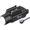 CVLIFE 1500 Lumens Laser Light Combo for Pistol, Strobe & Memory Function for Green Laser Light Combo and Picatinny Flashlight with Adjustable Rail Magnetic Rechargeable Pistol Flashlight(White LED Light)