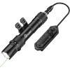 CVLIFE 1900 Lumens Laser Light Combo for Rifle Compatible with M-Rail, Rechargeable Rifle Light with Remote Pressure Switch, Rifle Flashlight with Strobe Mode for Home Defence, Hunting