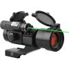 CVLIFE 1x30mm Red Dot Sight Scope with Green Laser Reflex Sight for 20mm Cantilever Mount