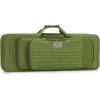 CVLIFE 36″ 42″ 46” Soft Rifle Case Triple Layered Double Rifle Bag, Oversized Long Gun Bag with Lockable Zipper and Backpack Strap, Rifle Backpack Gun Case for Outdoor Hunting Shooting Range(Green)