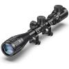 CVLIFE 4-16×44 AO Rifle Scope Red and Green Illuminated Scope with Locking Turret Sunshade and Mount Included(20mm Picatinny)