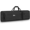 CVLIFE 42″ Soft Rifle Case Rifle Bag Double Long Gun Bag Gun Case Rifle Backpack, with Backpack Straps and Lockable Zipper for Gun Storage and Transportation and Outdoor Hunting Shooting(Black)