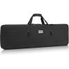 CVLIFE 42″ Soft Rifle Case, Rifle Bag with Zipper Pockets, Long Gun Bag with Adjustable Strap and Padded Handle, Gun Case for Outdoor Hunting Shooting Range, Black