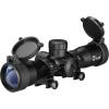 CVLIFE 4×32 Crossbow Scope, Red Green Illuminated Compact Crossbow Scopes for Hunting 20-100 Yards, Circles and Rangefinder Etched Glass Reticle Optic(Reticle A)