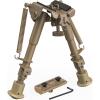 CVLIFE 6-9 Inches Bipod with Adapter for M-Rail(Flat Dark Earth)