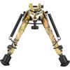 CVLIFE 6-9 Inches Picatinny Bipod Adjustable Spring Return with Picatinny Adapter(Camo)