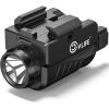 CVLIFE 800 Lumens Mini Pistol Light Rechargeable with All New Sliding Rail, Compact Gun Light with Strobe Mode for GL Rails, Mini Pistol Flashlight for Home Defense and Hunting