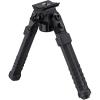 CVLIFE Bipod Mount to Sling Swivel Stud Rifle Bipod, Made of Aluminum and High-Strength Polymer, Adjustable Height and Angle, Stable and Sturdy(Black)