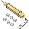 CVLIFE Bore Sight Laser 223 5.56mm/9mm Laser Bore Sighter with Chamber Extractor Tool and 6 Batteries, Red Laser Zeroing Boresighter with O-Rings