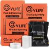 CVLIFE First Aid Splints Kit with Quick Clotting Gauze, 39″,19″, 9″ and 2″ Combo-Pack, Aluminum Emergency Splints for Bone Fractures – Reusable, Lightweight, Waterproof