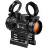 CVLIFE FoxSpook Motion Awake Red Dot Sight, 2 MOA Red Dot Scope Auto On & Off, 1x20mm Red Dot Optics with Low Profile and Lower 1/3 Co-Witness Mount, Flip Lens Covers and Anti-Reflection Device