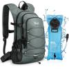 CVLIFE Hydration Backpack with 3L Water Bladder, Hiking Water Backpack for Men Women, Lightweight Insulation Hydration Pack(Grey)