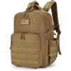 CVLIFE Military Travel Backpack for Men 40L Tactical Work Backpack Molle Rucksack Large Bookbag Army Day Pack with Bottle Holder for Women Outdoor Camping Sport Hiking Trekking Everyday Carry, Tan