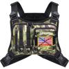 CVLIFE Outdoor Chest Bag for Men, Tactical Chest Pack, Adjustable Running Vest Bag, Lightweight Anti-theft EDC Rig for Hiking(Shadowstand)