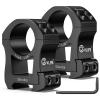 CVLIFE Precision Scope Rings Mount – Compatible with Picatinny Rails and More – 2 Pieces(Extra High)