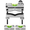CVLIFE Professional Scope Leveling Kit Heavy Duty Scope Mounting Level with 2 Magnetic Universal Level Bubbles, Gold(Silver)