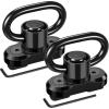 CVLIFE Sling Swivel Mount 1.25″ Traditional Sling Mount for Two Point Sling(2 Pack Anti Rotation)