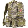 CVLIFE Tactical Backpack Military Army Rucksack 60L Large Assault Pack Detachable Molle Bag(Auriclash)
