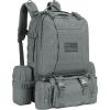 CVLIFE Tactical Backpack Military Army Rucksack 60L Large Assault Pack Detachable Molle Bag(Grey)