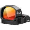 CVLIFE WolfCovert Full-Sized Optic, Motion Awake Red/Green Dot Sight for RMR Cut Footprint, 28mm Large Lens, 3MOA Shockproof Open Reflex Sight, with Adapter Plate for MOS and 21mm Picatinny Base.(Red Dot)