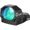 CVLIFE WolfCovert Full-Sized Optic, Motion Awake Red/Green Dot Sight for RMR Cut Footprint, 28mm Large Lens, 3MOA Shockproof Open Reflex Sight, with Adapter Plate for MOS and 21mm Picatinny Base.(Green Dot)