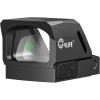 CVLIFE WolfCovert X 3 MOA Dot & 32 MOA Circle Red/Green Dot Sight for RMS RMSc, Motion Awake Fiber Optic Scope for Compact Pistol, 3500G Shockproof Open Reflex Sight with Adapter for RMR/MOS/Picatinny(Green Dot)