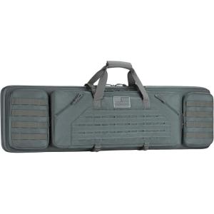 CVLIFE 36″ 42″ 46″ Soft Rifle Case Double Long Gun Bag,with Lockable Zipper and Backpack Strap,Rifle Backpack Rifle Bag Gun Case for Outdoor Hunting Shooting Range(Gray)