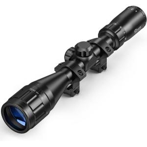 CVLIFE 3-9x40AO Rifle Scope Optics R4 Reticle Crosshair Scope with Mounts(11mm Dovetail)