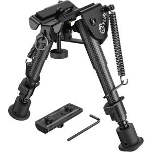 CVLIFE 6-9 Inches Bipod with Adapter for M-Rail(Carbon fiber)