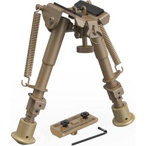 CVLIFE 6-9 Inches Bipod with Adapter for M-Rail(Flat Dark Earth)