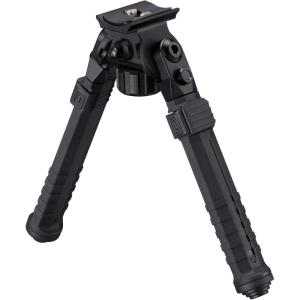 CVLIFE Bipod Mount to Sling Swivel Stud Rifle Bipod, Made of Aluminum and High-Strength Polymer, Adjustable Height and Angle, Stable and Sturdy(Black)