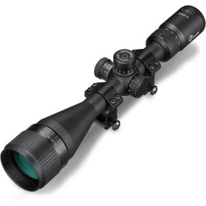 CVLIFE EagleFeather AO Rifle Scope – Medium Range Scope with Locking Turret – Red and Green Illuminated 1″ Tube Optics for Hunting, SFP Riflescope with Sunshade and Mount(4-16X50)