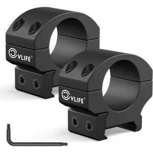 CVLIFE Precision 1 Inch Scope Rings Scope Mount – 2 Pieces(Low)