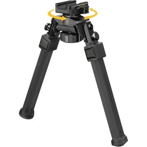 CVLIFE Rifle Bipod Quick Release Picatinny Bipod for Rifle 360 Degrees Swivel and Tiltable Head Adjustable Height and Foldable Legs for Shooting and Hunting(Black)