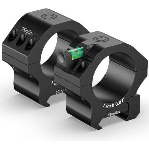 CVLIFE Scope Rings – Precision Scope Mount with Level Bubble for Picatinny Rails – 2 Pieces(Low)