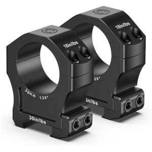 CVLIFE Scope Rings Mount – 7075 Aluminum Precision Scope Rings for Picatinny Rails – 2 Pieces(High)