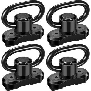 CVLIFE Sling Swivel Mount 1.25″ Traditional Sling Mount for Two Point Sling(4 Pack 360° Rotation)