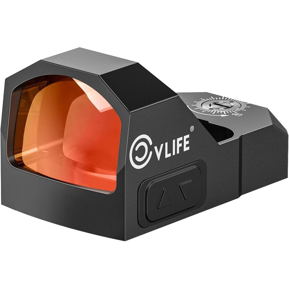 image:imageCVLIFE WolfCovert Multiple Reticle Red Dot SightCompatible with RMR Motion Awake 2 MOA Dot 32 MOA Circle Optic FullSized Handgun Scope with Adapter Plate for MOS amp 21mm Picatinny Mount