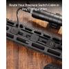 CVLIFE 3 Pcs Pressure Switch Cable Guides Management Compatible with Mlok, Light Pressure Switch Cable Clips, Flashlight Wire Clips